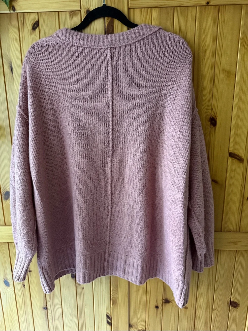 Free People Oversized Sweater in Dusty Mauve